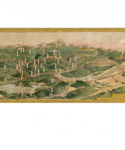 〈新高山岳與日月潭〉鳥瞰圖 裸裝10張