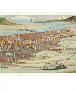 金子常光〈臺北市大觀〉鳥瞰圖