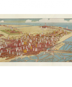 金子常光〈臺南市觀光〉鳥瞰圖 裸裝10張