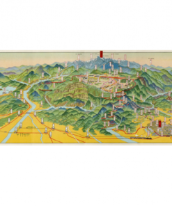 〈新高山阿里山案內〉鳥瞰圖