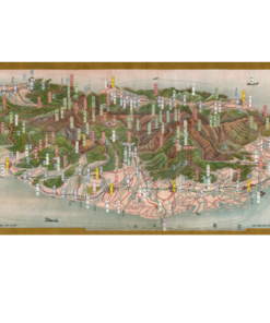 金子常光〈臺灣鳥瞰圖〉 裸裝10張