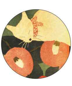 竹久夢二系列-陶瓷吸水杯墊/貓