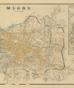 〈臺南市街案內地圖〉小林德太郎繪