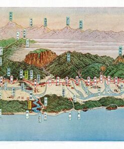 〈東臺灣鐵道沿線案內〉鳥瞰圖 裸裝10張