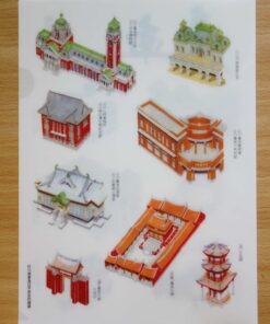 Alternative view of 臺南建築列隊L夾(款式一)