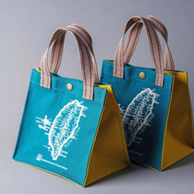 臺史博地圖帆布袋-小(黃綠)