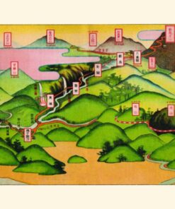 〈新高山登山案內〉鳥瞰圖