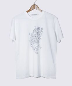 地圖T恤-臺灣案內圖繪(白)-L