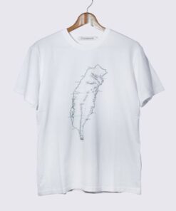 地圖T恤-福爾摩沙(電繡-白)-S