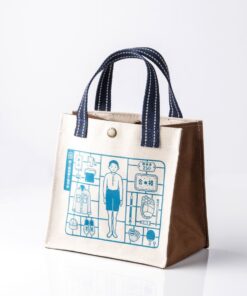 國民養成四方提袋-藍提把