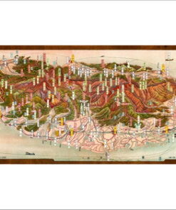 地圖明信片11-臺灣鳥瞰圖