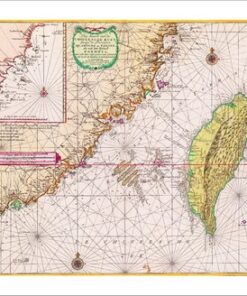 地圖明信片6-中華沿海地區海圖:廣東、福建與福爾摩沙島