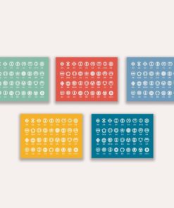 日本時代市徽集合明信片(5色共10入)