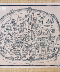 19世紀臺南城池圖布旗（拷克）