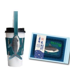 Alternative view of 臺南400虱目魚環保杯袋(藍綠)