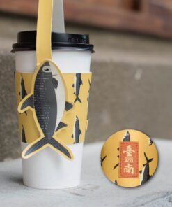 臺南400虱目魚環保杯袋(黃)