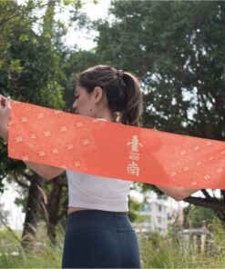 臺南400環保紗運動毛巾(鳳凰花橘)