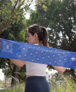 臺南400環保紗運動毛巾(藍晒圖藍)