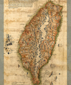 臺灣前後山全圖 地圖布