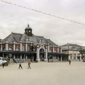 約1930年新竹車站明信片