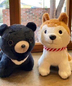 黑熊布偶+日柴柴布偶 友好套組