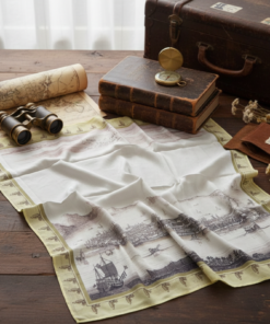 大員島上的熱蘭遮堡壘與市鎮 絲巾