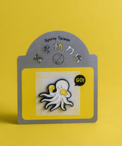 拳擊－章魚金屬徽章