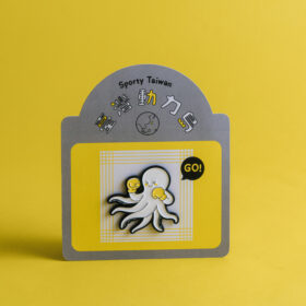 拳擊－章魚金屬徽章