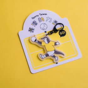 桌球－穿山甲夜光吊飾