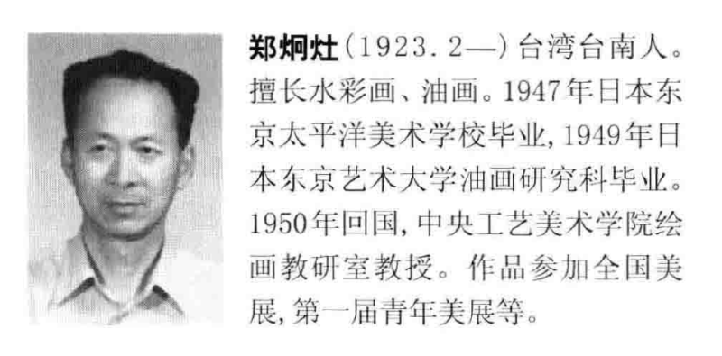 《中國美術家協會會員辭典》中的鄭炯灶會員簡歷